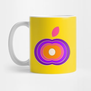 Groovy retro apple Mug